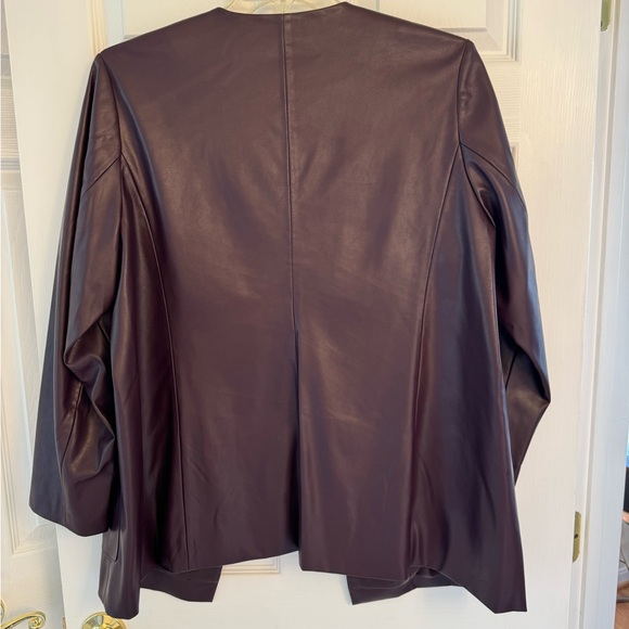 Calvin Klein leather blazer - Picture 2 of 4